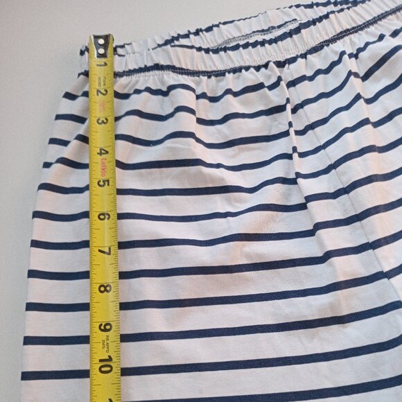 Zara Girls' Mid Rise Blue White Striped Shorts, Coastal Style, NWOT Size 11 - 12 - Picture 4 of 8